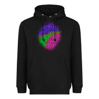 Black halloween leopard patch 1 Heavyweight Hoodie - BundleAndBundleShop