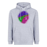 Heather Grey halloween leopard patch 1 Heavyweight Hoodie - BundleAndBundleShop