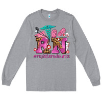 Heather Grey registered nurse with crocs Long Sleeve Tee - AdoDesignShop
