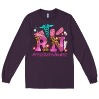 Plum registered nurse with crocs Long Sleeve Tee - AdoDesignShop