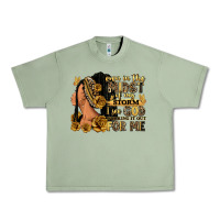 Oil Green Even in the midst of my storm afro woman Urban Heavy Tee - RanaPortraitStore