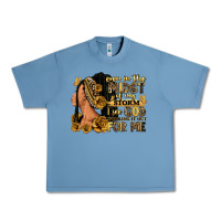 Pebble Blue Even in the midst of my storm afro woman Urban Heavy Tee - RanaPortraitStore
