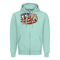 Seafoam 4th of July 1776 Zipper Hoodie - Neo Western