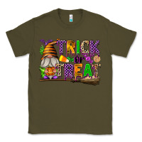 Army Green Trick or Treat Classic Tee - texasbilliewilder
