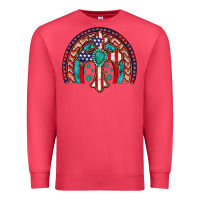 Gemstone Cross American Flag Turquoise Rainbow Premium Sweatshirt | Teevron