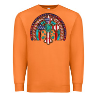 Carrot gemstone cross american flag turquoise rainbow Premium Sweatshirt - Artiststas