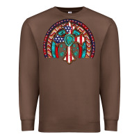 Chestnut gemstone cross american flag turquoise rainbow Premium Sweatshirt - Artiststas