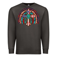 Smoke gemstone cross american flag turquoise rainbow Premium Sweatshirt - Artiststas