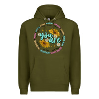 Army Green you are inspiration Premium Hoodie - MaliasSmallBusiness