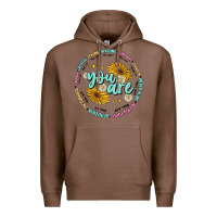 Chestnut you are inspiration Premium Hoodie - MaliasSmallBusiness