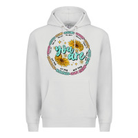 Dove Grey you are inspiration Premium Hoodie - MaliasSmallBusiness
