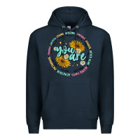 Navy you are inspiration Premium Hoodie - MaliasSmallBusiness