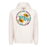 Pale Pink you are inspiration Premium Hoodie - MaliasSmallBusiness
