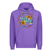 Purple you are inspiration Premium Hoodie - MaliasSmallBusiness