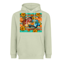 Matcha Farm life fall barn and truck Heavyweight Hoodie - Artiststas