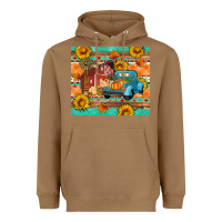 Toasted Coconut Farm life fall barn and truck Heavyweight Hoodie - Artiststas