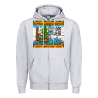 Heather Grey lake babe tumbler Zipper Hoodie - HRA Design Shop