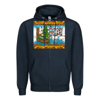 Navy lake babe tumbler Zipper Hoodie - HRA Design Shop