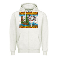 Oatmeal Heather lake babe tumbler Zipper Hoodie - HRA Design Shop