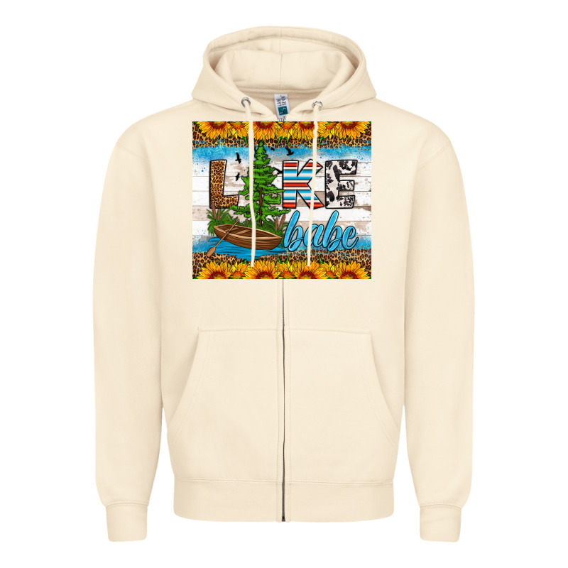 Lake Babe Tumbler Zipper Hoodie by HRA Design Shop | Teevron