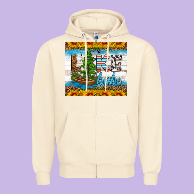 Lake Babe Tumbler Zipper Hoodie Designed By Hra Design Shop
