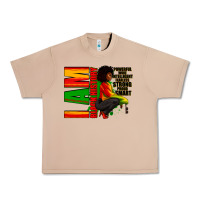 Burro I am black history Afro American woman Urban Heavy Tee - RanaPortraitStore