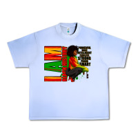 Grape Ice I am black history Afro American woman Urban Heavy Tee - RanaPortraitStore