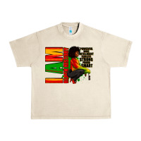 Sandshell I am black history Afro American woman Urban Heavy Tee - RanaPortraitStore