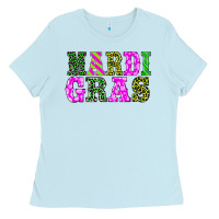 Baby Blue mardi gras Ladies Tee - BarkalooDesign