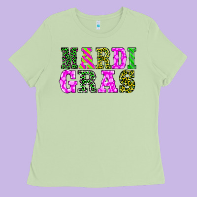 Mardi Gras Ladies Tee Designed By Barkaloodesign