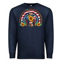 Navy cross american flag cowhide  leopard gemstone rainbow Premium Sweatshirt - Artiststas