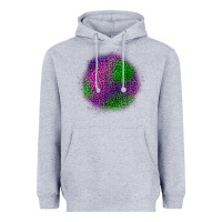 Heather Grey halloween leopard patch Heavyweight Hoodie - BundleAndBundleShop