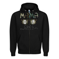 Black mama of both Zipper Hoodie - CowhideDigitalArt