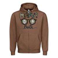 Chestnut mama of both Zipper Hoodie - CowhideDigitalArt