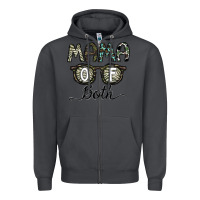 Smoke mama of both Zipper Hoodie - CowhideDigitalArt