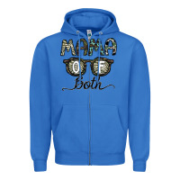 True Royal mama of both Zipper Hoodie - CowhideDigitalArt
