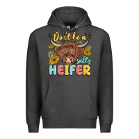 Charcoal Heather dont be a salty heifer Premium Hoodie - MaliasSmallBusiness