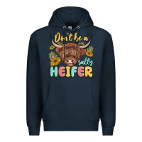 Navy dont be a salty heifer Premium Hoodie - MaliasSmallBusiness