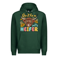 Sports Green dont be a salty heifer Premium Hoodie - MaliasSmallBusiness