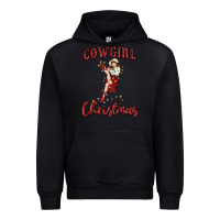Black cowgirl christmas Urban Hoodie - MaliasSmallBusiness