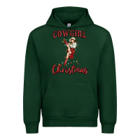 Forest Green cowgirl christmas Urban Hoodie - MaliasSmallBusiness