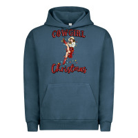 Pigment Midnight Navy cowgirl christmas Urban Hoodie - MaliasSmallBusiness