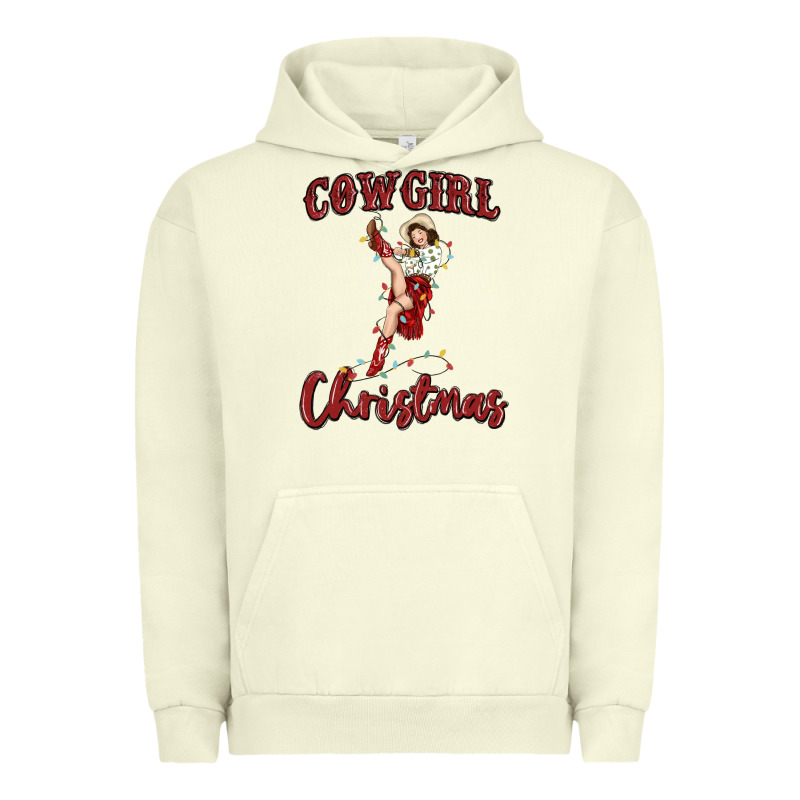 Cowgirl Christmas Urban Hoodie by MaliasSmallBusiness | Teevron