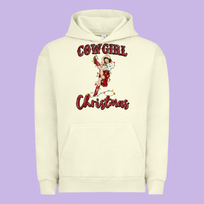 Cowgirl Christmas Urban Hoodie Designed By Maliassmallbusiness
