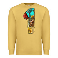 Antique Gold farm life alphabet numbers 1 Premium Sweatshirt - BundleAndBundleShop