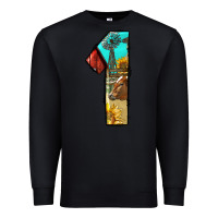 Black farm life alphabet numbers 1 Premium Sweatshirt - BundleAndBundleShop