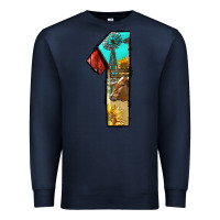 Navy farm life alphabet numbers 1 Premium Sweatshirt - BundleAndBundleShop