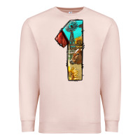 Pale Pink farm life alphabet numbers 1 Premium Sweatshirt - BundleAndBundleShop