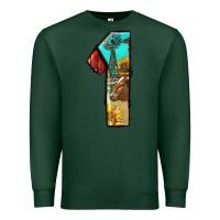 Sports Green farm life alphabet numbers 1 Premium Sweatshirt - BundleAndBundleShop