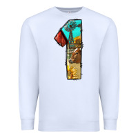 White farm life alphabet numbers 1 Premium Sweatshirt - BundleAndBundleShop